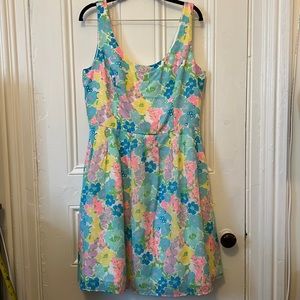 Lilly Pulitzer Floral Dress, Size 12, like new
